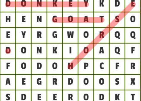 Animals Word Search