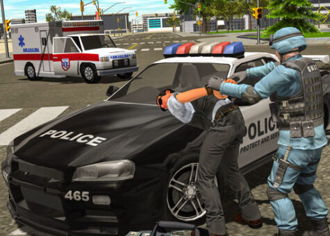 Police cop driver simulator